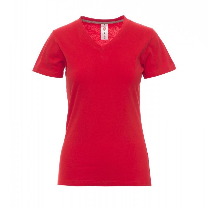 T-shirt V-NECK LADY Payper rouge